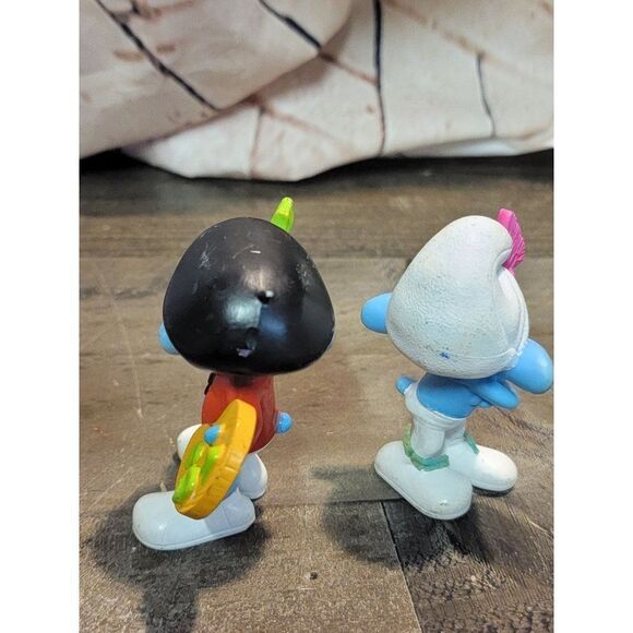 Peyo Smurf painter grouchy 2011 toy figure set - Picture 4 of 6